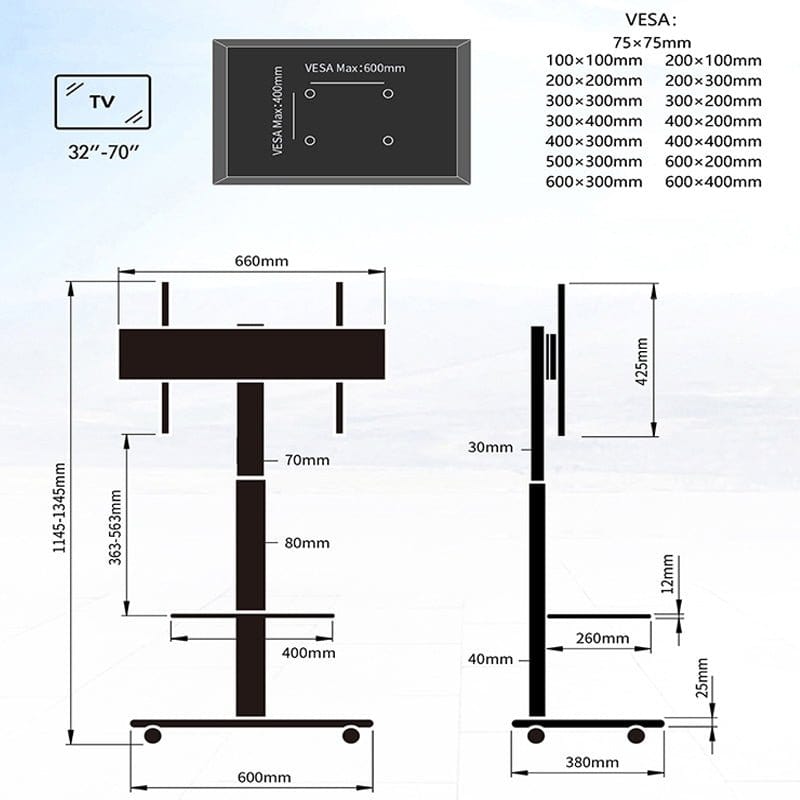 Delphos Soporte TV de Pie – 6