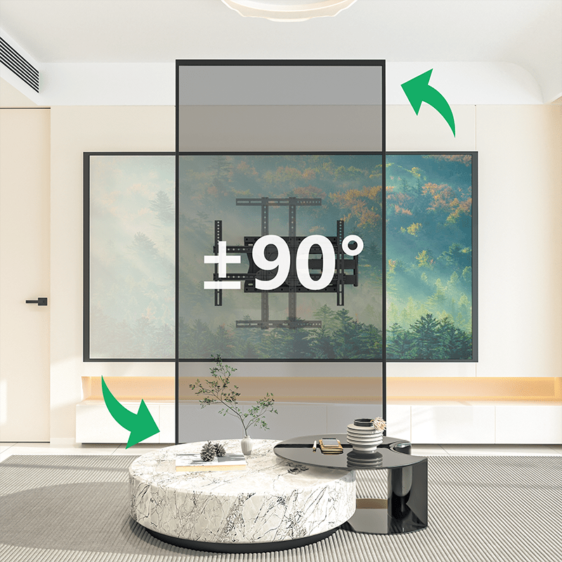 Crius 100 cm Rotate VESA 600 TV Muurbeugel – 4