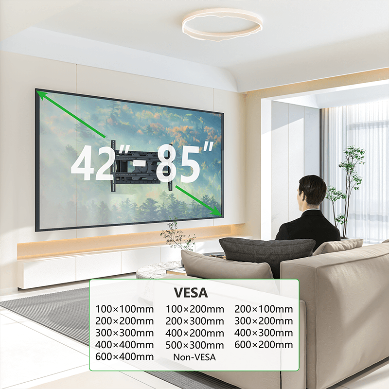 Crius 100 cm Rotate VESA 600 TV Muurbeugel – 5