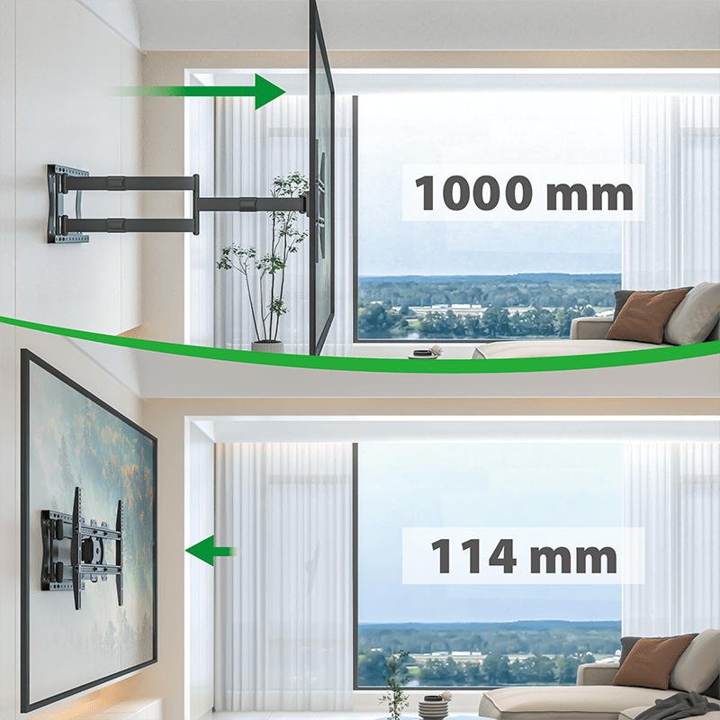 Crius 100 cm Rotate VESA 600 TV Muurbeugel – 6