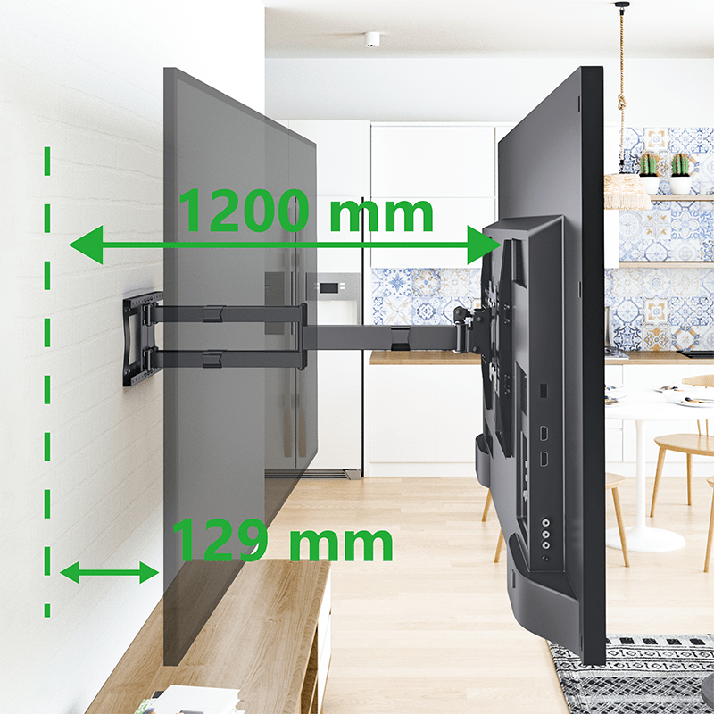Cratos 120 cm Double Rotate VESA 600 TV Beugel – 6