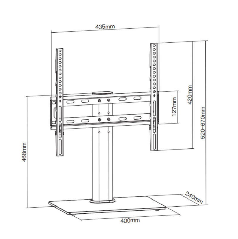 TS1015 Soporte TV de Mesa – 7